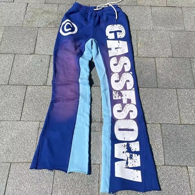 kopen Streetwear 100% katoen Frans Terry Flared Sweatpants met aangepaste kleuropties online manufacture