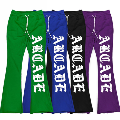 kopen Mensen 3D Puff Print Custom Sweatpants Flared Sweatpants met 400 gram stofgewicht online manufacture