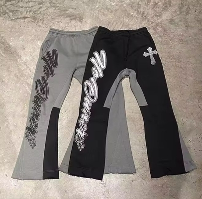 kopen Geademde joggers Trackbroek 100% katoen Custom Sweatbroek Flared Sweatbroek voor mannen online manufacture