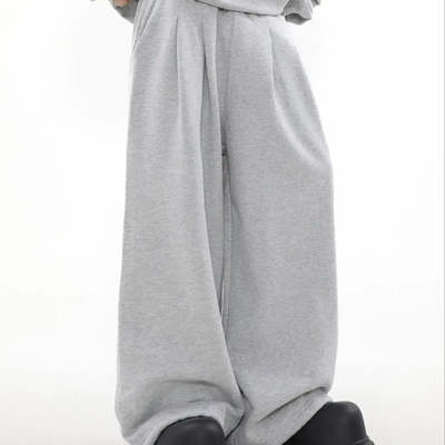 kopen Mid Waist Custom Cotton French Terry Oversized Joggers voor mannen Gebreide weefmethode online manufacture