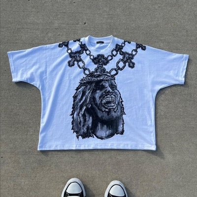 kopen Street Wear Grafisch Ontwerp 300Gsm Man Oversized geknipt doosje T-shirt online manufacture