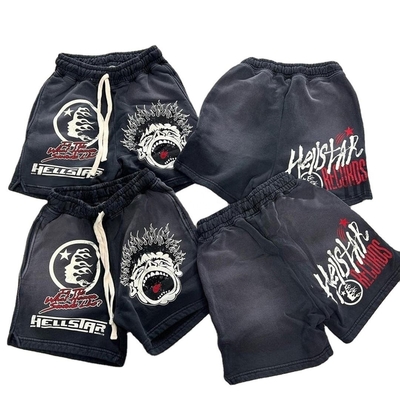 kopen Vintage gewassen katoenen zonnebroek voor mannen met trekstrengsluiting en op maat gedrukt online manufacture