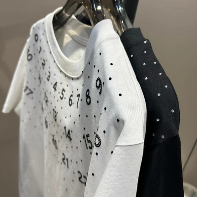 kopen Oversized Vintage Heavyweight Rhinestone T-Shirt zwart voor mannen vrouwen Custom 100% katoen 260Gsm online manufacture