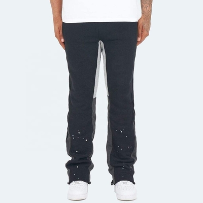 kopen zwarte flared sweatpants mens Anti-pilling Streetwear Vintage Flare Paint Spray Joggers Grijs online manufacture