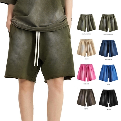 kopen Zomer 2024 Vintage Cut Frans Terry 440G Zwaargewicht Katoen Zonnevervaagde korte broek online manufacture