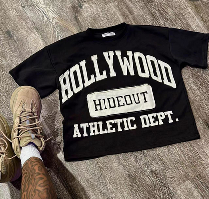 kopen Ondersteuning 7 dagen Voorbeeld bestelling Levertyd voor Custom Mensen Oversized Drop Schouder T-shirt online manufacture