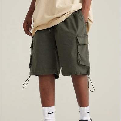 kopen Ondersteuning Customized Logo Mensen zuur gewassen katoenen gym halve broek voor zomer oefening online manufacture