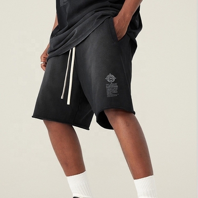 kopen Stof Type Frans Terry Bedrukte fiets zuur wassen zweet korte broek Mensen Casual Gym Fitness online manufacture