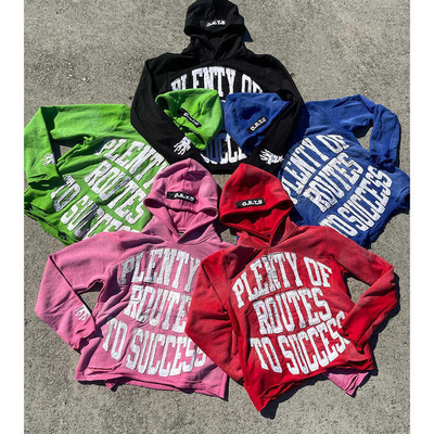 kopen Gepersonaliseerde Distressed Patch Borduurwerk Vintage Applique Mensen Hoodie Gewassen met zuur online manufacture