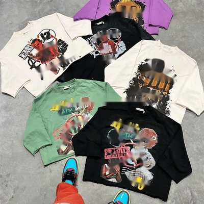 kopen T-shirt met lange mouw, met korte sleeve, zwaargewicht, drop shoulder, boxy t-shirts op maat. online manufacture