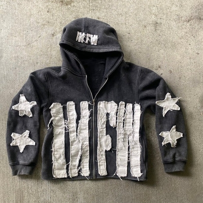 kopen Gebreide, op maat gemaakte hoodie voor mannen, zwaargewicht, 500 gsm, katoen, met voering en applicatie online manufacture