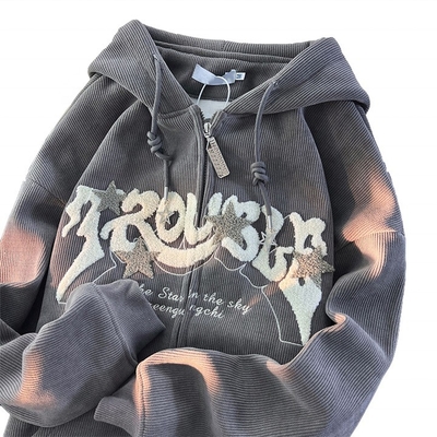kopen Unisex capuchon met straatbroek en chenille letters in S-6XL of maat online manufacture
