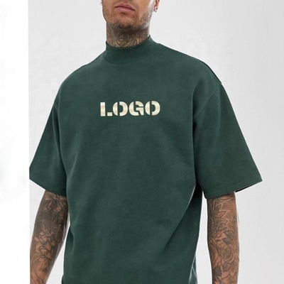kopen Mensen T-shirts met een groot formaat T-shirts met een schouder T-shirts met een nek 100% katoen online manufacture