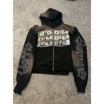 kopen Custom 600 Gsm HeavyWeight Frans Terry Vintage Zuur Wassen Gepijnst Zonnevervaagd Hoodie online manufacture