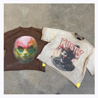 kopen Ondersteuning 7 dagen Voorbeeld bestelling Levertyd Custom Dtg Print Gesneden T-shirt voor mannen online manufacture