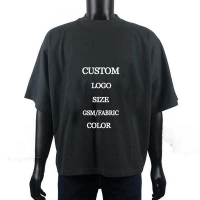 kopen Aangepaste naalddetectie Zwaargewicht 250 gsm Katoen Mensen T-shirt overgrote online manufacture