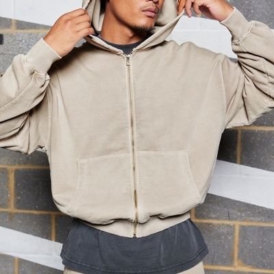 kopen Naalddetectie Custom Streetwear Hoodie voor mannen in zwaar katoen materiaal online manufacture