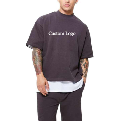 kopen Mensen 100% katoenen T-shirt Custom Tee Logo Streetwear Oversized kleding S-5XL online manufacture
