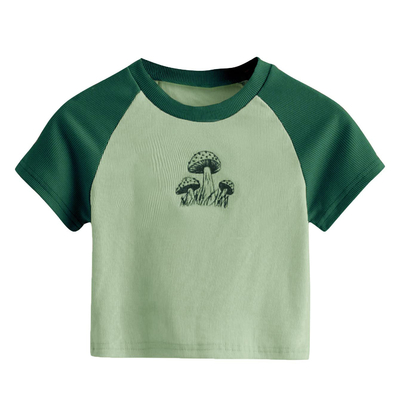 kopen Summer Candy Color Fitness Borduurwerk 3d Puff Print Logo Y2k Slim Crop Top voor vrouwen S-2XL online manufacture