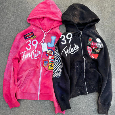 kopen 100% katoen Franse Terry Hoodie met 500 gram zwaargewicht en schermdruk online manufacture