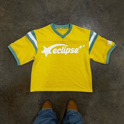 kopen Custom Logo Printing Frans Terry Zwaargewicht T-Shirt met doosjes in het kort Men Retro Football Jersey online manufacture