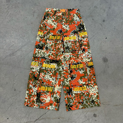 kopen Custom losse zak met brede benen camouflage echte boom camouflage broek sweatpants katoen meerdere zakken vrachtbroek online manufacture