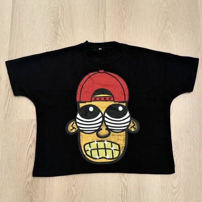 kopen Custom Mock Neck Tshirt Logo Boxy Fit Cut and Sew T-Shirt Oversized Tshirt 300 Gsm Mensen T-Shirt met knipsels Streetwear online manufacture