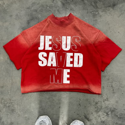 kopen Streetwear Oversized T-shirt Custom Acid Washed Vintage T-shirt Zwaargewicht Cotton Boxy Cropped T-shirt voor mannen online manufacture