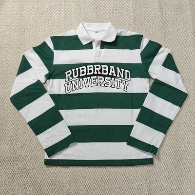 kopen Heren T-shirt op maat met knoopsluiting, kraag, zwaar katoen, print, patch, geborduurd, lange mouwen, rugby shirt, poloshirt voor heren online manufacture