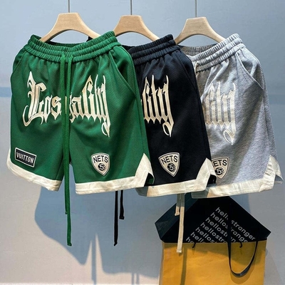 Zomersport Jogging Workout Athletic Running Fitness Track Jogger Mesh Shorts Custom Gym Retro Basketball Shorts Mannen