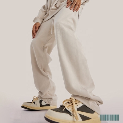 Custom Streetwear voor mannen Joggerbroek Broek met ademend stof en breed beenfit
