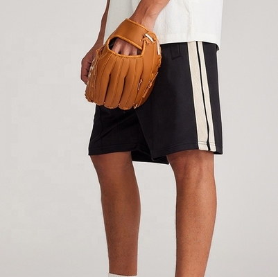 2024 Summer Mensen Polyester Gym Running Side gestreepte Sweater Shorts in Basic Style