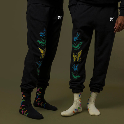 Side Pocket Elastiek Taille Zomer Lente Sport Joggers Geklemde Sweatpants voor actieve mannen