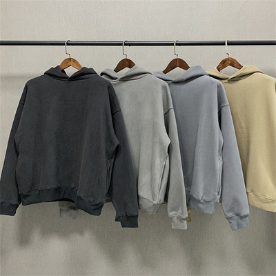 maat hoededed sweatshirt voor jongens lichtgewicht zwaargewicht hoodie zuur wassen zwart lente seizoen