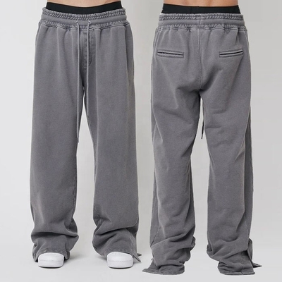 Vrouwen 2024 lente zomer breedpotige sweatpants met Custom logo en zwaargewicht stof