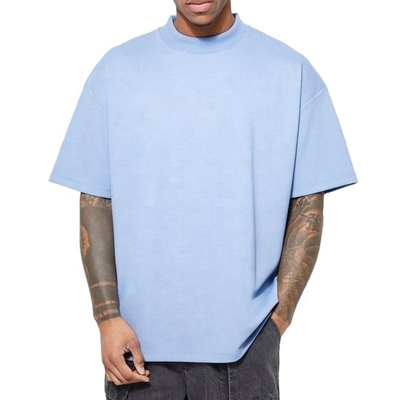 zwaargewicht t-shirt blanks groothandel Jersey Stof Oversize Drop Shoulder T-shirt 300 Gsm Blank Plain Tee