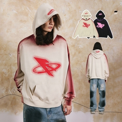 2024 Streetwear Mode Hoodie Handgemaakt Zuur Gewassen 420gm Pullover voor mannen en vrouwen