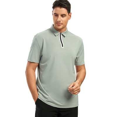 Persoonlijke kleurrijke golf polo shirts Quick Dry Fit Mens Plain Uniform met logo print