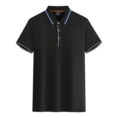 Custom Cotton Polo Shirt Werkkleding Lapel Solid Color T-shirt Borduur Logo
