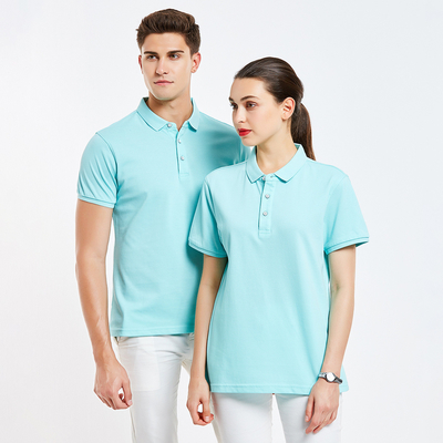 Poloshirt met korte mouwen van polyester/wateren lapel voor mannen voor groepskleding