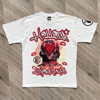 2024 Summer Design Heavy Weight Cotton Dtg Printing Unisex T-shirt voor mannen Hip Hop stijl