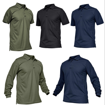 Mensen Golf Quick Dry Performance T-shirts Uniform met Custom geborduurd polo shirt
