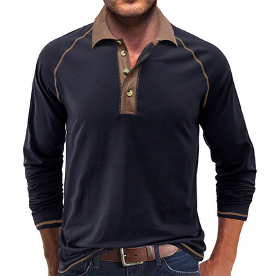 100% katoen lange mouwen polo T-shirts MACTING Custom logo geborduurd Casual Golf Jersey