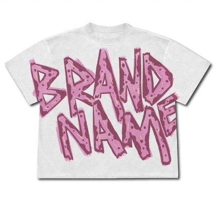 Kleurrijk Custom DTG Drukt T-shirt Mannen Oversized Gewassen Gesneden Fit Comfort Kleuren