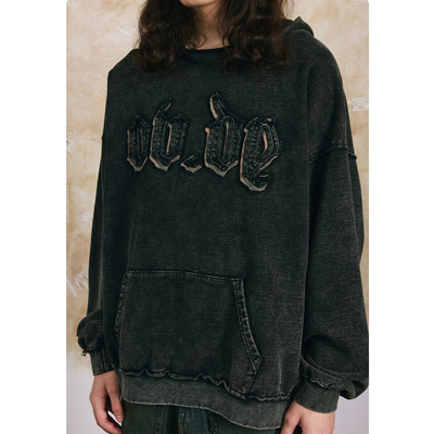 Warme hoodies voor de winter vrouwen met Drop Shoulder Vintage Double Layer Design S-6XL