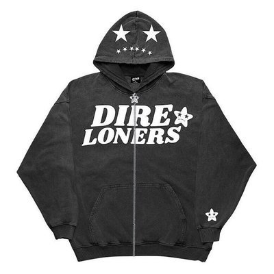 Gepersonaliseerde full face zipper up pullover hoodies voor mannen kleurrijke en 3D puff print