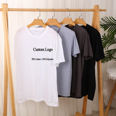XS-3XL blank T-shirt grafisch plain 100% Polyester Wit Sublimatie Unisex Sport Solid Color