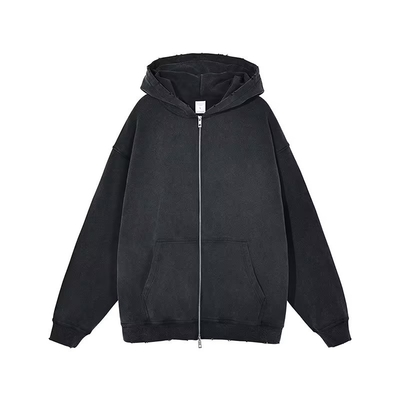 Unisex mannen Oversized Pullover Sweatshirt hoodie voor Distressed Hoodie Sweater met hoed