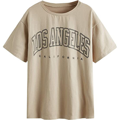 1000 Quantity Splicing Dames Oversized T-shirts Vintage Halve mouw Loose Casual T-shirt