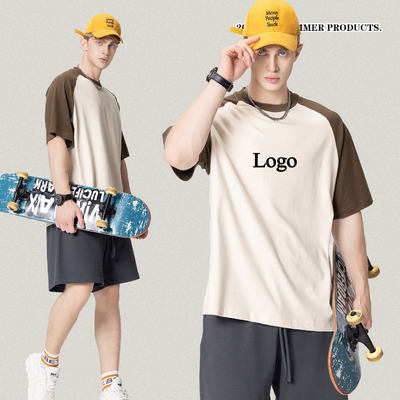 Custom Logo Printed Mixed Color Ringer T-shirts voor Unisex Casual Streetwear Fashion